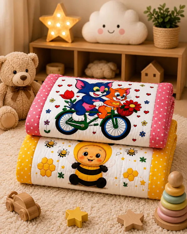 Cartoon_Print_Baby_Cushion_Sleeping_Mattress