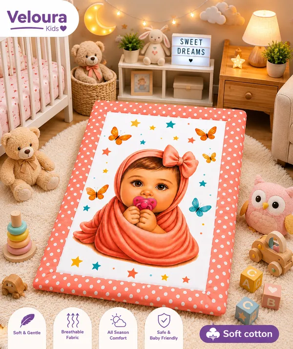 Coral_Printed_Baby_Play_Mat_for_Infants__|_(Size:30x20_Inch)_|_Soft_Cotton_Sleeping_Mattress_|