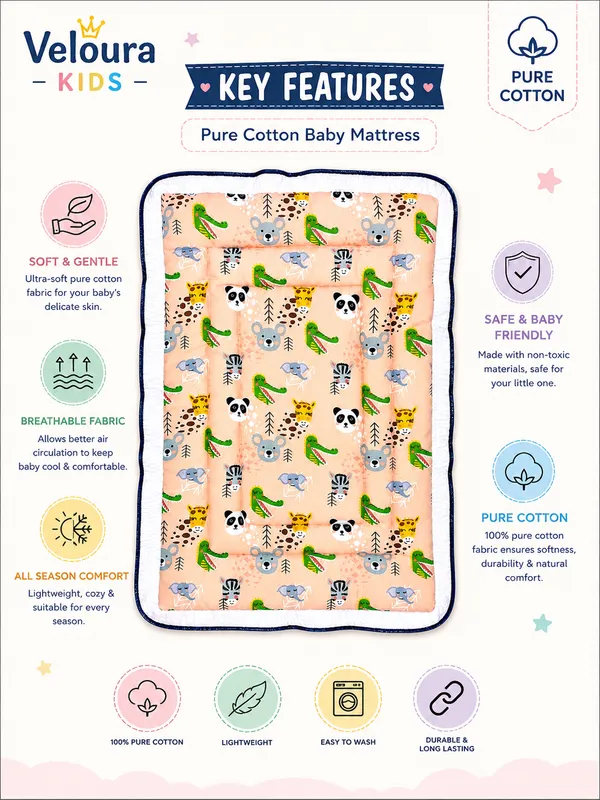Multicolour_Quilted_Baby_Sleeping_Mat_for_Babies__|_(Size:30x20_Inch)_|_Soft_Cotton_Sleeping_Mattress_|
