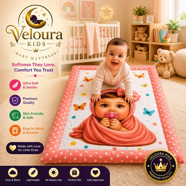 Coral_Printed_Baby_Play_Mat_for_Infants__|_(Size:30x20_Inch)_|_Soft_Cotton_Sleeping_Mattress_|