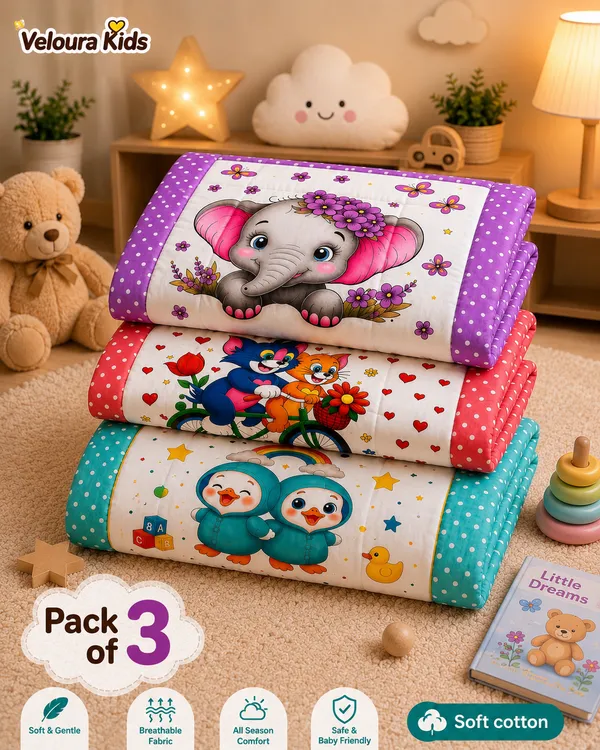Cotton_Printed_Baby_Blankets_Pack_Of_3__|_(Size:30x20_Inch)_|_Soft_Cotton_Sleeping_Mattress_|
