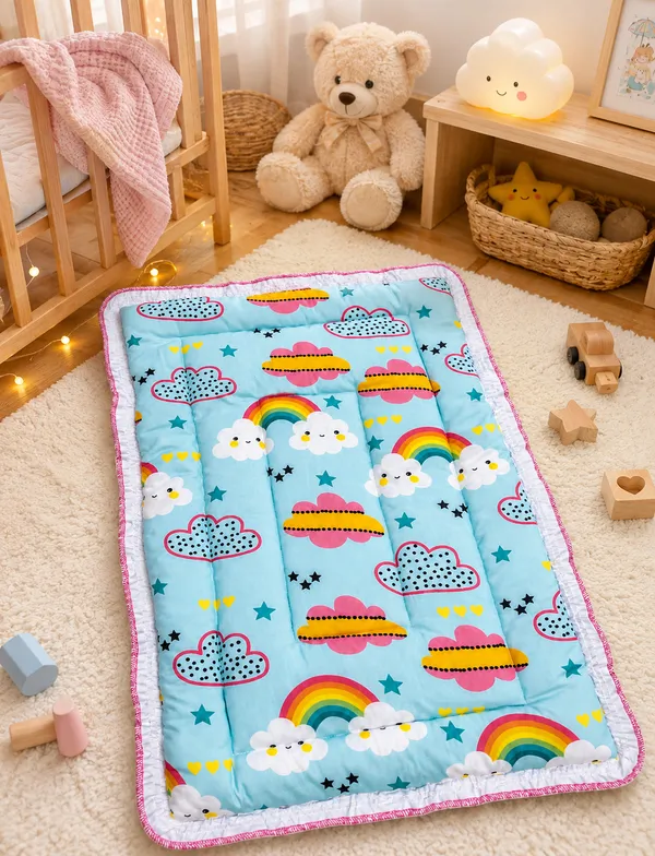 Sky_Blue_Printed_Padded_Baby_Play_Mat_for_Babies__|_(Size:30x20_Inch)_|_Soft_Cotton_Sleeping_Mattress_|
