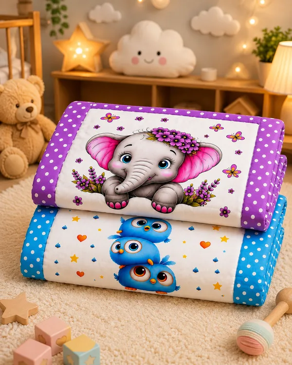 Purple_Printed_Bolster_Sleeping_Mattres_for_Babies