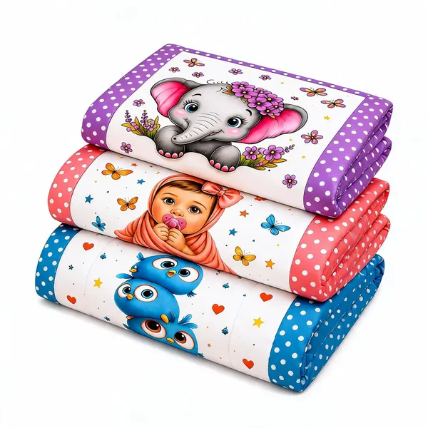 Printed_Animal_Kids_Mattress_Set_Of_3_|_(Size:30x20_Inch)_|_Soft_Cotton_Sleeping_Mattress