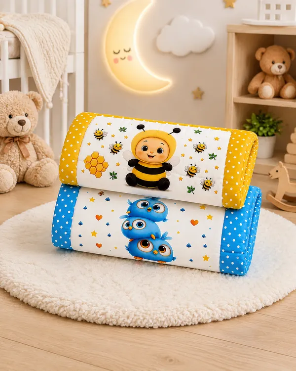 Printed_Kids_Sofa_Cushion_Set__|_(Size:30x20_Inch)_|_Soft_Cotton_Sleeping_Mattress_|
