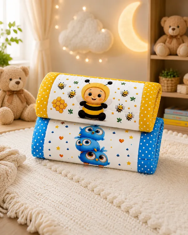 Printed_Kids_Sofa_Cushion_Set__|_(Size:30x20_Inch)_|_Soft_Cotton_Sleeping_Mattress_|