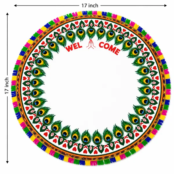 Cotton_Traditional_Peacock_Print_Welcome_Decor_Mat__|_(Size:17x17_Inch)_|