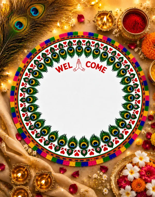 Cotton_Traditional_Peacock_Print_Welcome_Decor_Mat__|_(Size:17x17_Inch)_|