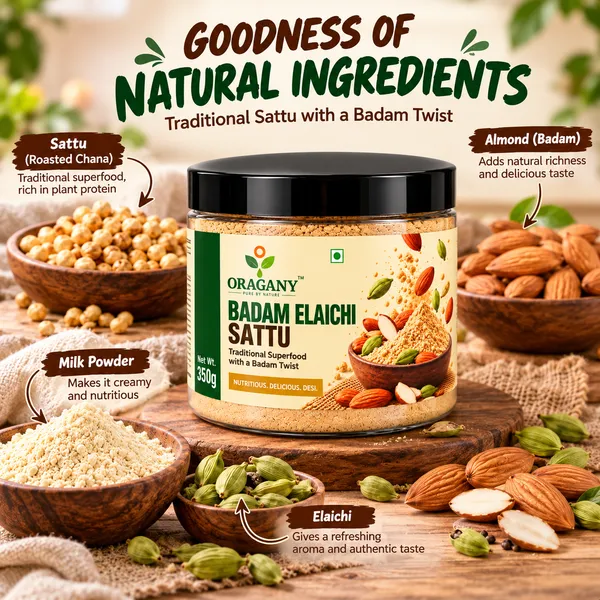 Oragany_Badam_Elaichi_Sattu_350G
