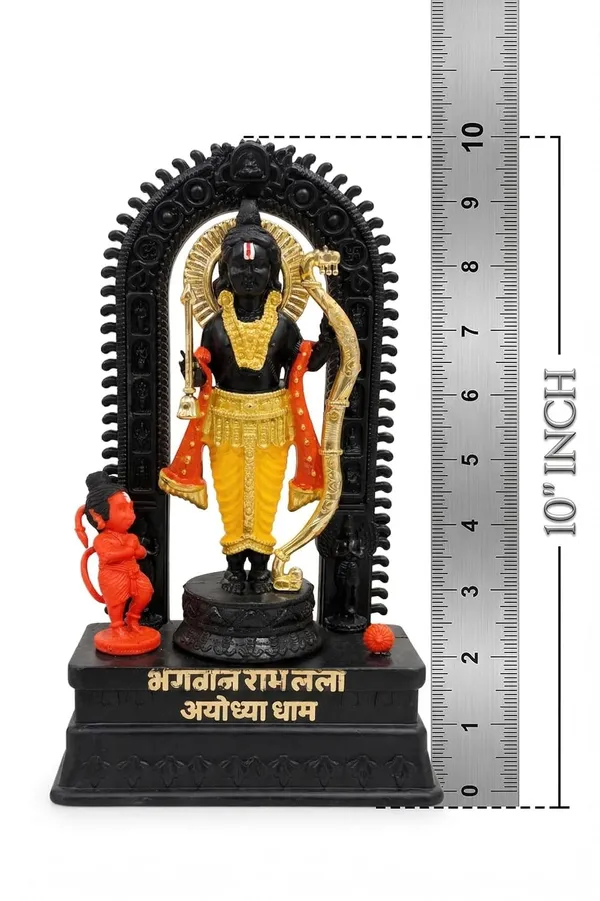 Shrim_Aaradhya_Ram_Lalla_Resin_Idol_Black_Gold_Finish_10_Inch