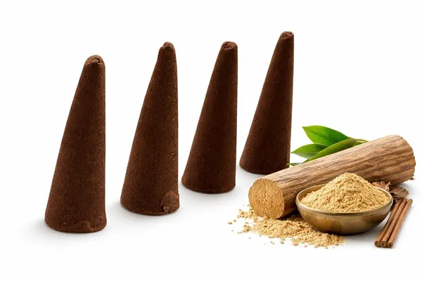Shrim_Aaradhya_Sandalwood_Natural_Handmade_Dhoop_Cones_Set_Of_32