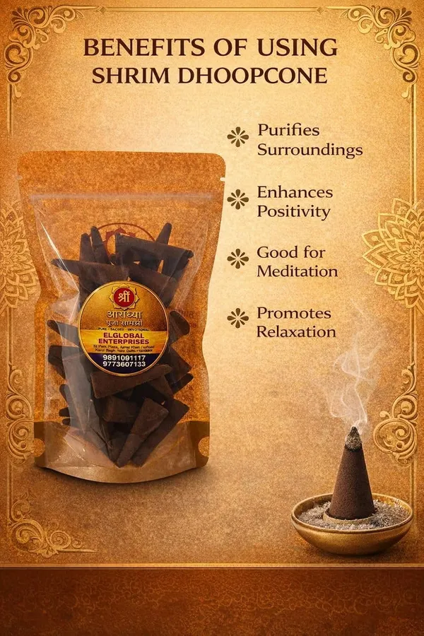 Shrim_Aaradhya_Sandalwood_Natural_Handmade_Dhoop_Cones_Set_Of_32