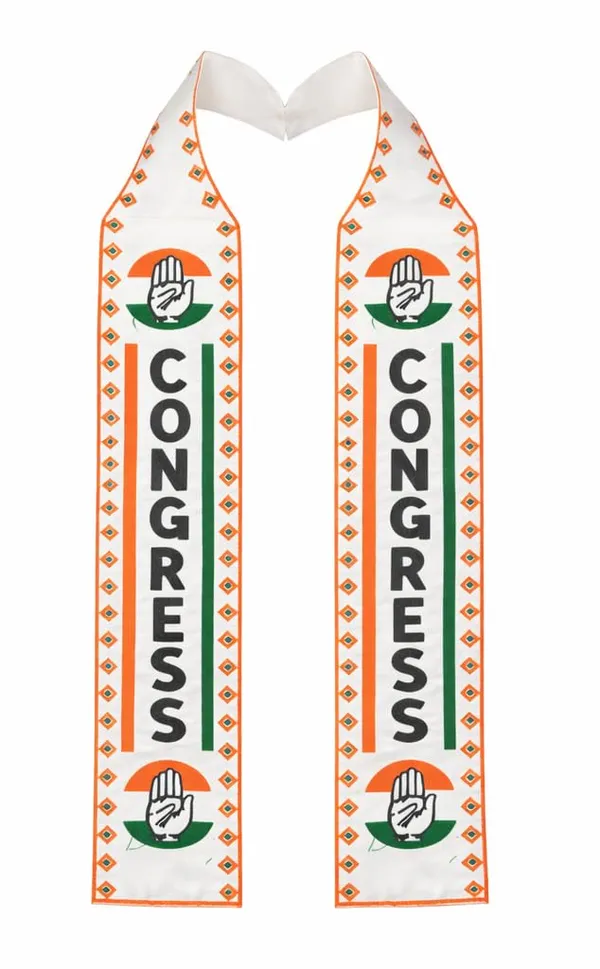 Tricolour_Satin_Congress_Campaign_Patka_Muffler_For_Unisex