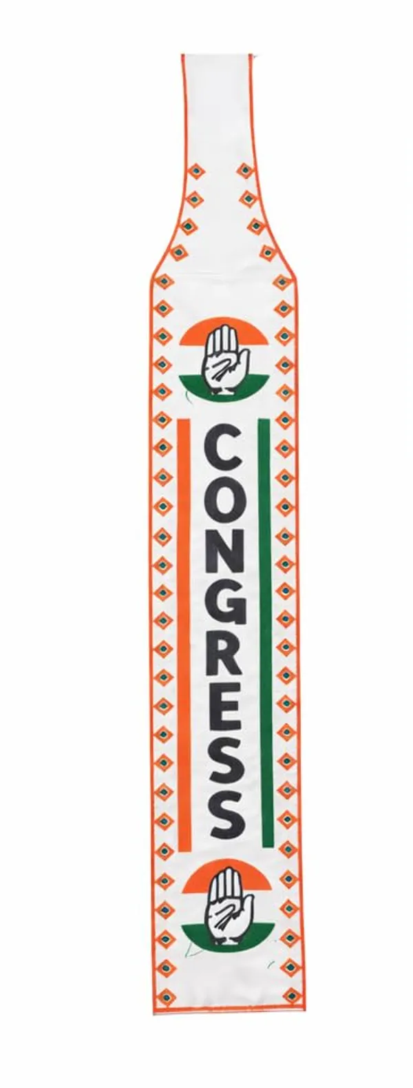 Tricolour_Satin_Congress_Campaign_Patka_Muffler_For_Unisex