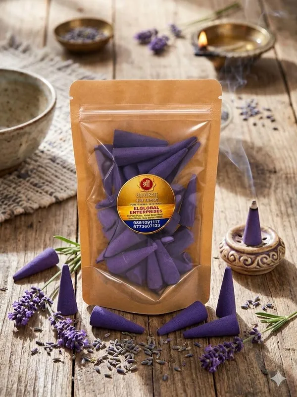 Shrim_Aaradhya_Natural_Cow_Dung_Lavender_Dhoop_Cone