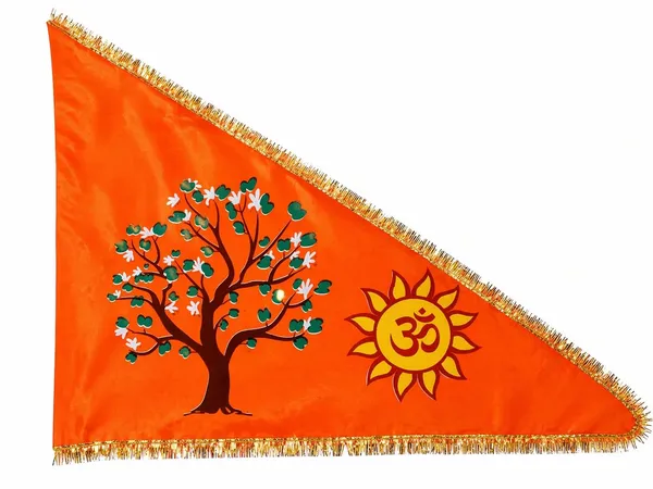 Ram_Mandir_Satin_Triangular_Dhwaj_Flag_Orange_Gold_Fringe
