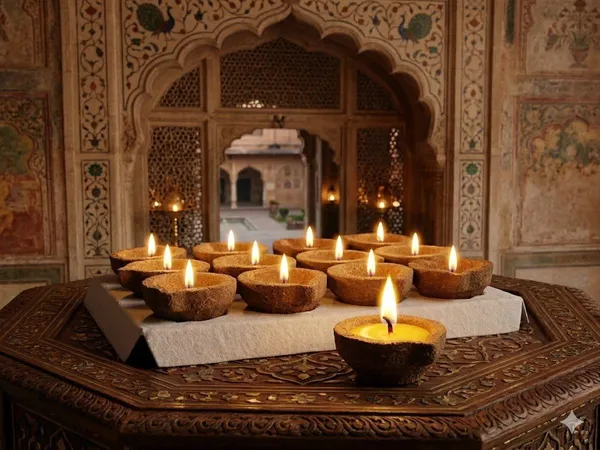 Panchagavya_Clay_Diya_With_Cow_Ghee_Cotton_Wick_Pack_Of_15