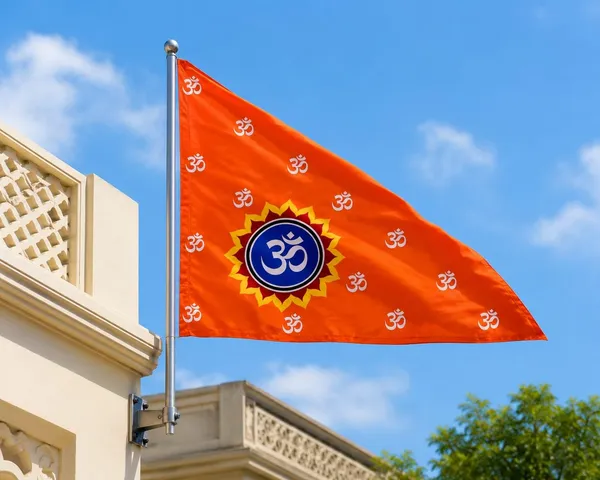 Bhagwa_Satin_Triangular_Om_Symbol_Religious_Flag_Orange