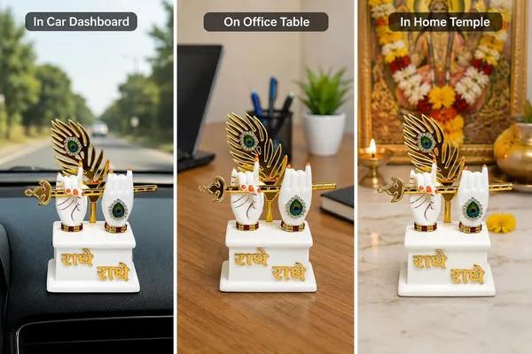 Resin_Lord_Krishna_Hands_Flute_Peacock_Feather_Idol_White_Gold