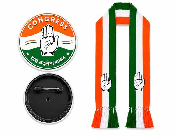 Tricolour_Cotton_Congress_Campaign_Scarf_With_Inc_Badge