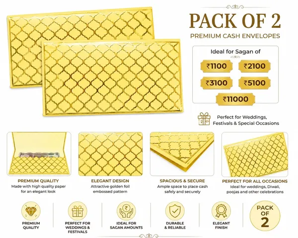 Yellow_Gold_Moroccan_Laser-Cut_Shagun_Cash_Gift_Envelope_Pack_Of_2