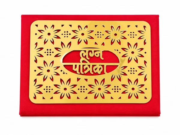 Red_Velvet_Gold_Laser-Cut_Floral_Lagan_Patrika_Wedding_Invitation
