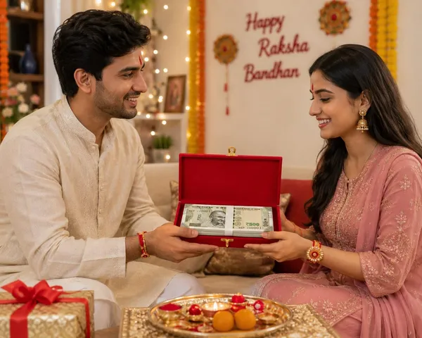 Mdf_Red_Velvet_Raksha_Bandhan_Cash_Shagun_Gift_Box_Gold_Emblem