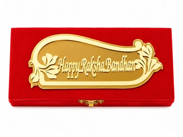 Mdf_Red_Velvet_Raksha_Bandhan_Cash_Shagun_Gift_Box_Gold_Emblem