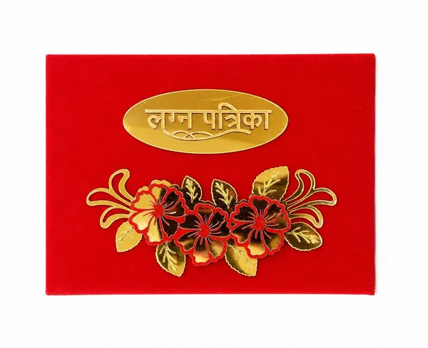 Red_Velvet_Ganesh_Floral_Laser-Cut_Hindu_Wedding_Lagan_Patrika