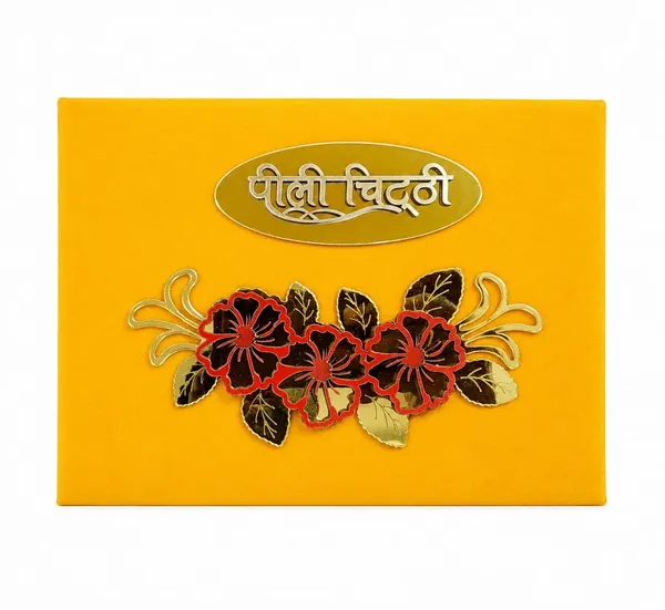 Yellow_Velvet_Ganesh_Floral_Laser-Cut_Hindu_Wedding_Lagan_Patrika