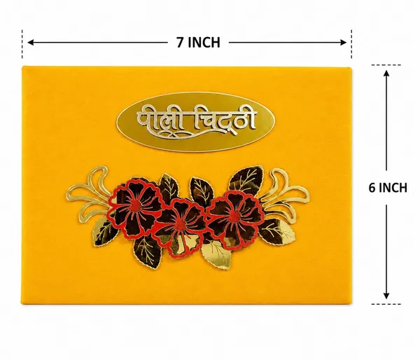 Yellow_Velvet_Ganesh_Floral_Laser-Cut_Hindu_Wedding_Lagan_Patrika