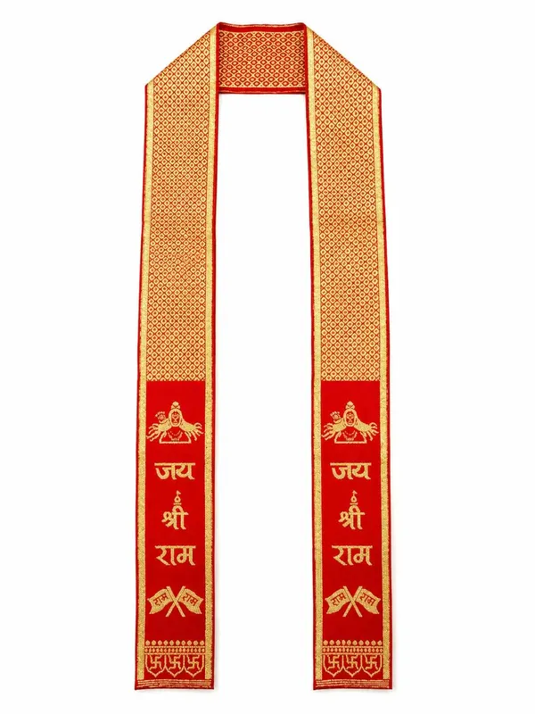 Red_Zari_Jai_Shri_Ram_Gold_Embroidered_Patka_Pack_Of_10