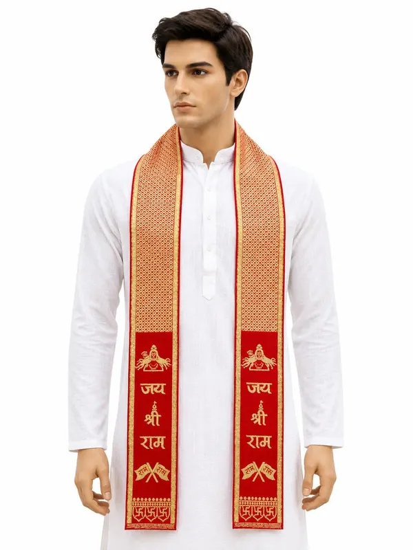 Red_Zari_Jai_Shri_Ram_Gold_Embroidered_Patka_Pack_Of_10