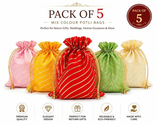 Multicolour_Satin_Gold_Zari_Drawstring_Potli_Bags_Pack_Of_5