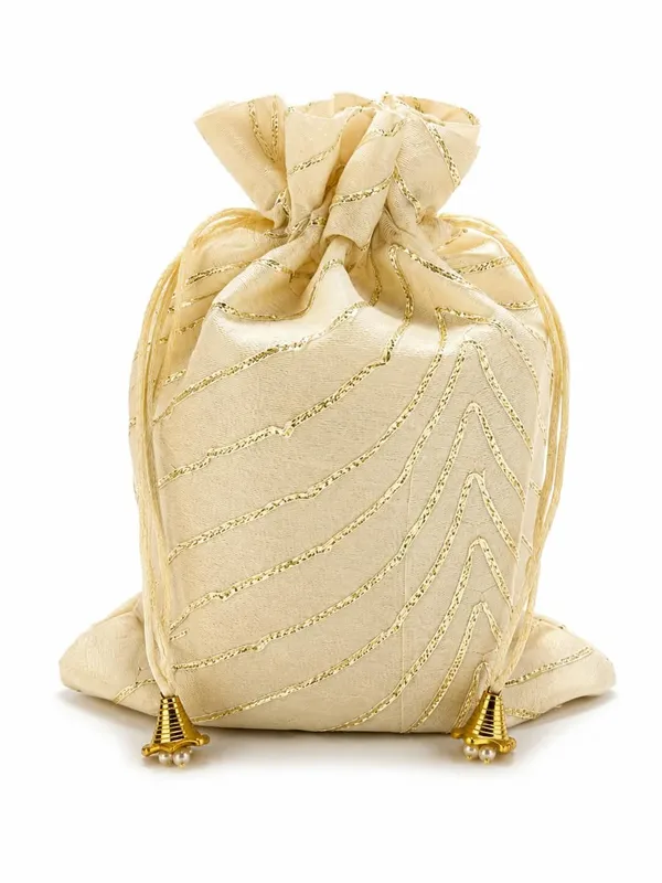Cream_Satin_Striped_Drawstring_Wedding_Return_Gift_Potli_Bag_Pack_Of_6