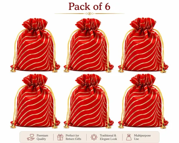 Red_Satin_Striped_Drawstring_Wedding_Return_Gift_Potli_Bag_Pack_Of_6