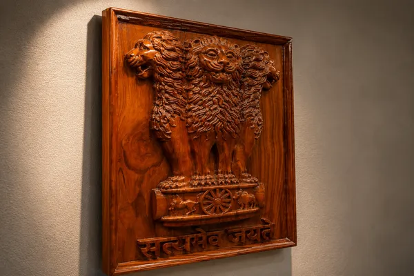 Ashoka_Stambh_Brown_Teakwood_Carved_Wall_Relief_Panel