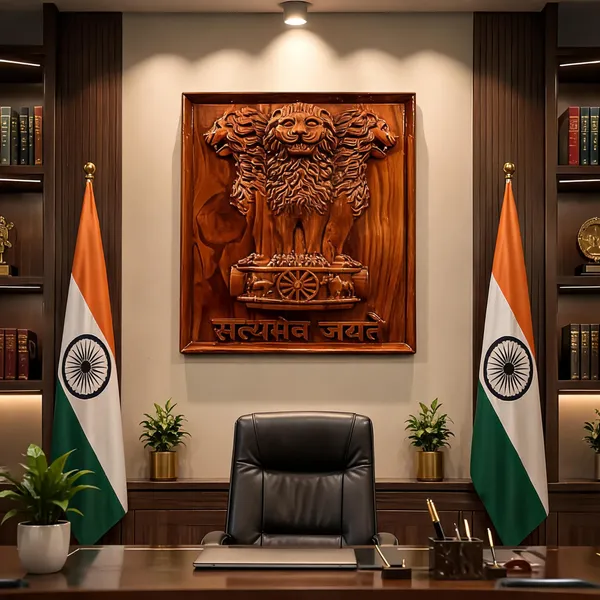 Ashoka_Stambh_Brown_Teakwood_Carved_Wall_Relief_Panel