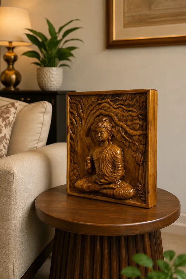 Buddha_Teakwood_Hand-Carved_Wall_Relief_Panel_Brown