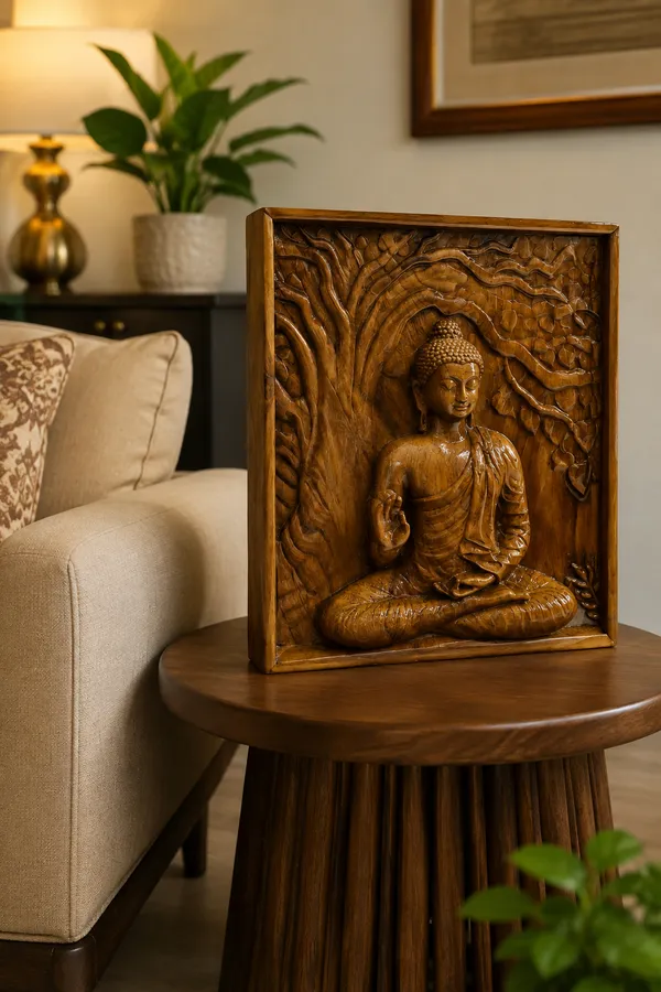 Buddha_Teakwood_Hand-Carved_Wall_Relief_Panel_Brown
