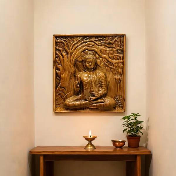 Buddha_Teakwood_Hand-Carved_Wall_Relief_Panel_Brown