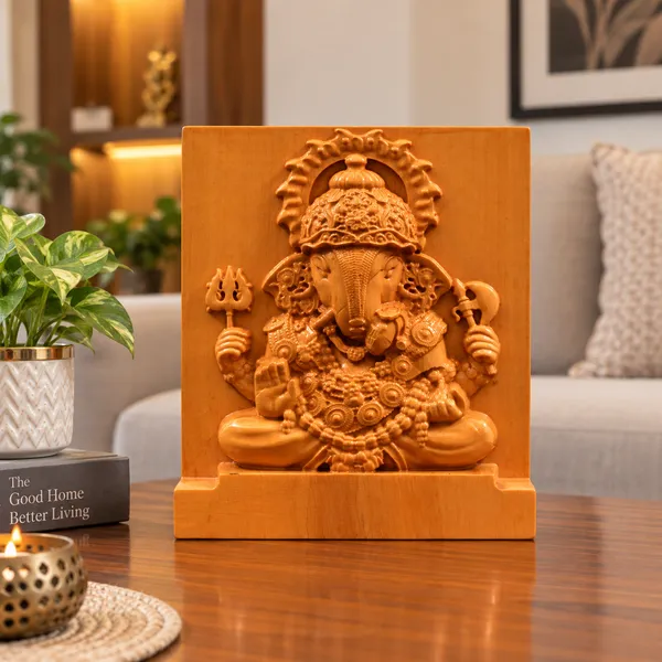 Dagduseth_Ganpati_Boxwood_Hand-Carved_Wall_Relief_Panel_Light_Cream