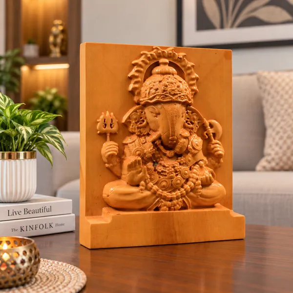 Dagduseth_Ganpati_Boxwood_Hand-Carved_Wall_Relief_Panel_Light_Cream