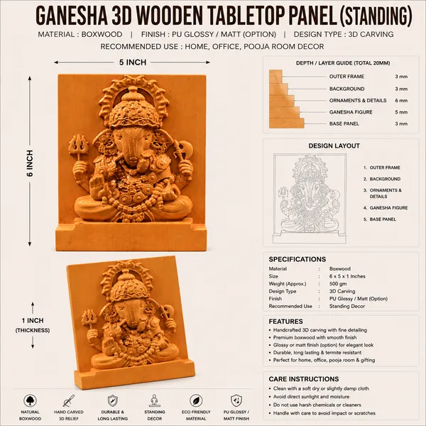 Dagduseth_Ganpati_Boxwood_Hand-Carved_Wall_Relief_Panel_Light_Cream