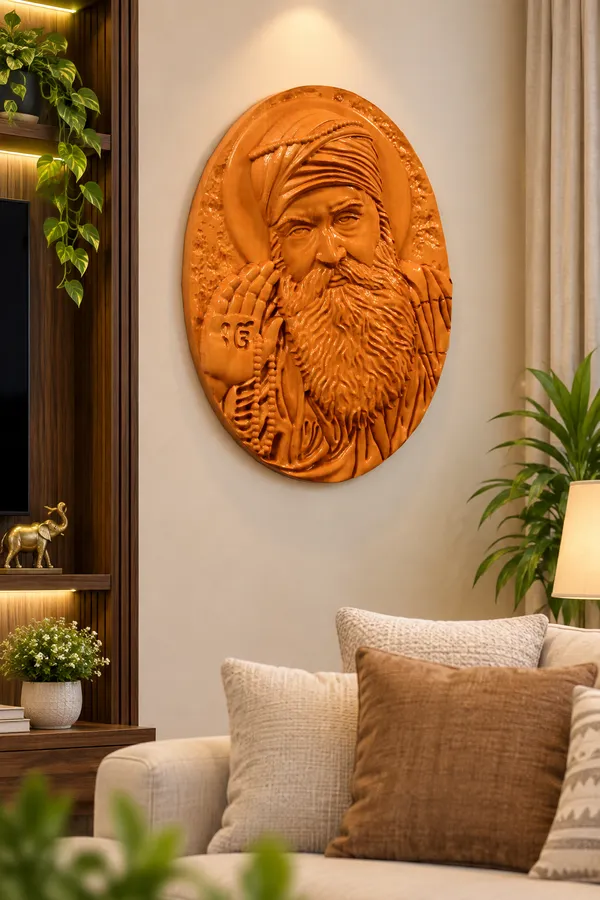 Guru_Nanak_Dev_Ji_Boxwood_Hand-Carved_Wall_Relief_Panel_Light_Cream
