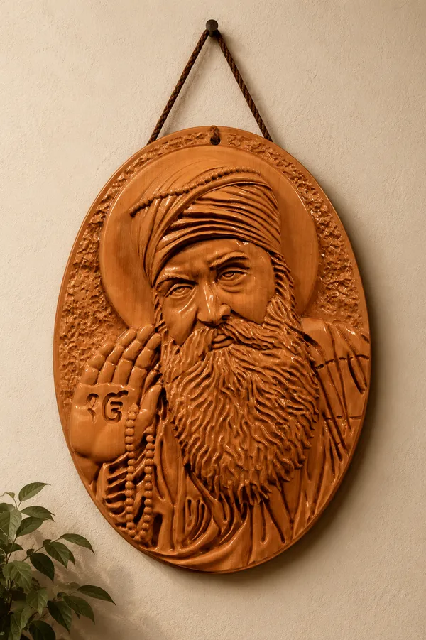 Guru_Nanak_Dev_Ji_Boxwood_Hand-Carved_Wall_Relief_Panel_Light_Cream