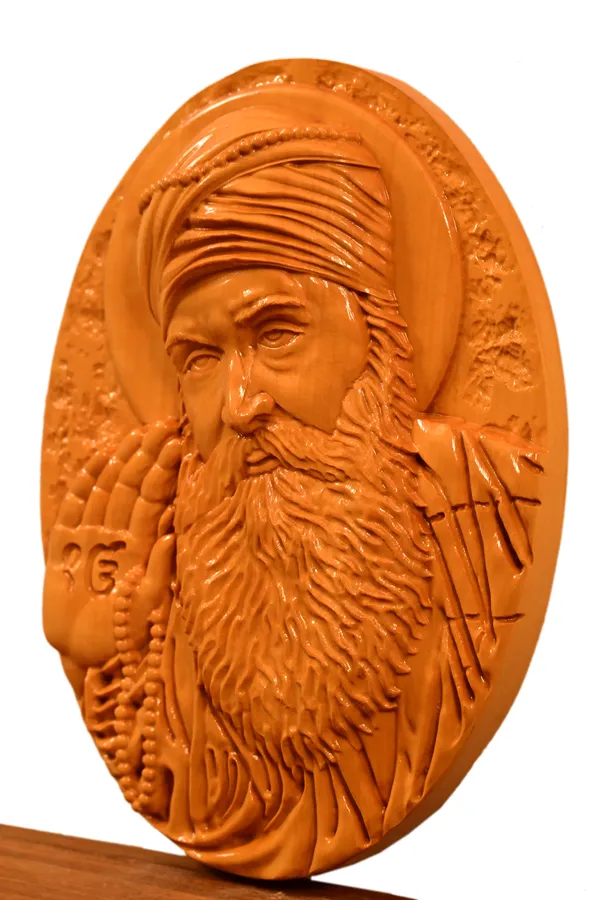 Guru_Nanak_Dev_Ji_Boxwood_Hand-Carved_Wall_Relief_Panel_Light_Cream