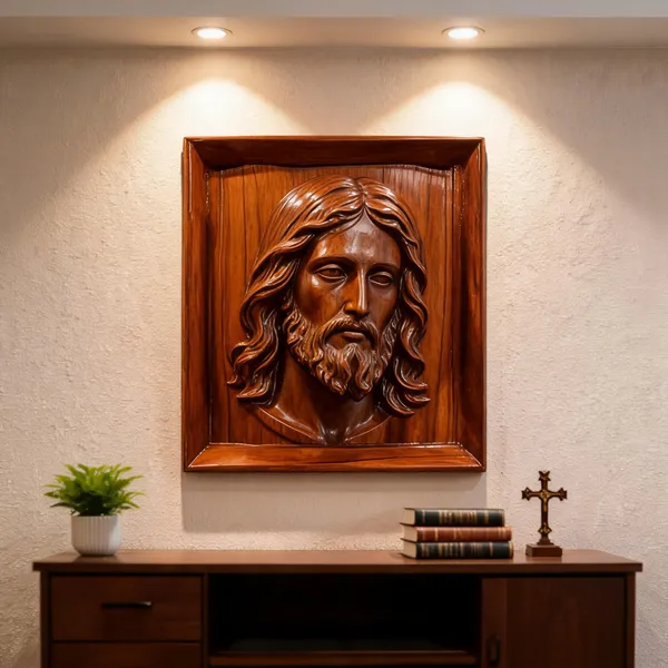 Jesus_Christ_Teakwood_Hand-Carved_Wall_Relief_Panel_Brown