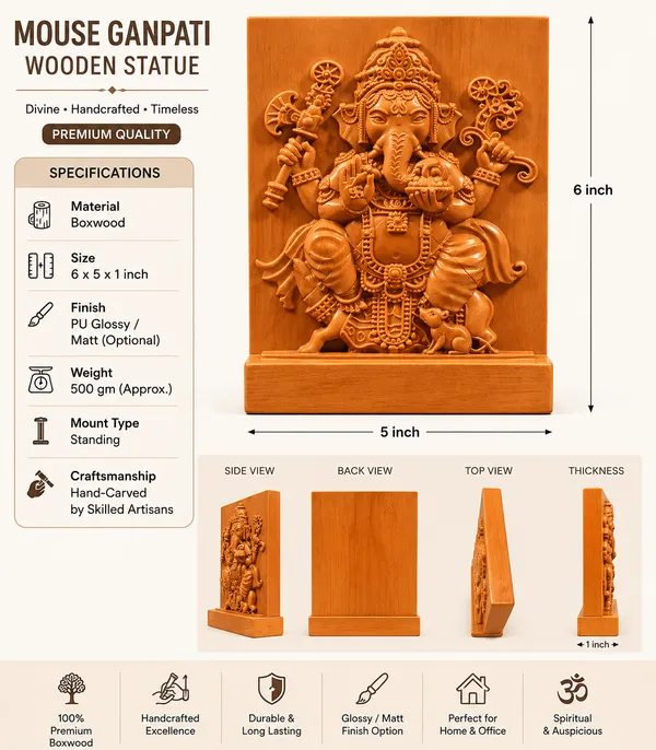 Mouse_Ganapati_Boxwood_Hand-Carved_Wall_Relief_Panel_Light_Cream