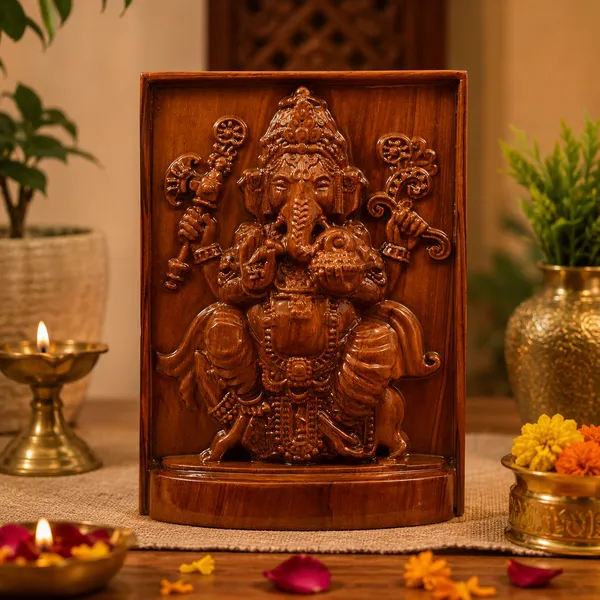 Mouse_Ganapati_Teakwood_Hand-Carved_Wall_Relief_Panel_Brown